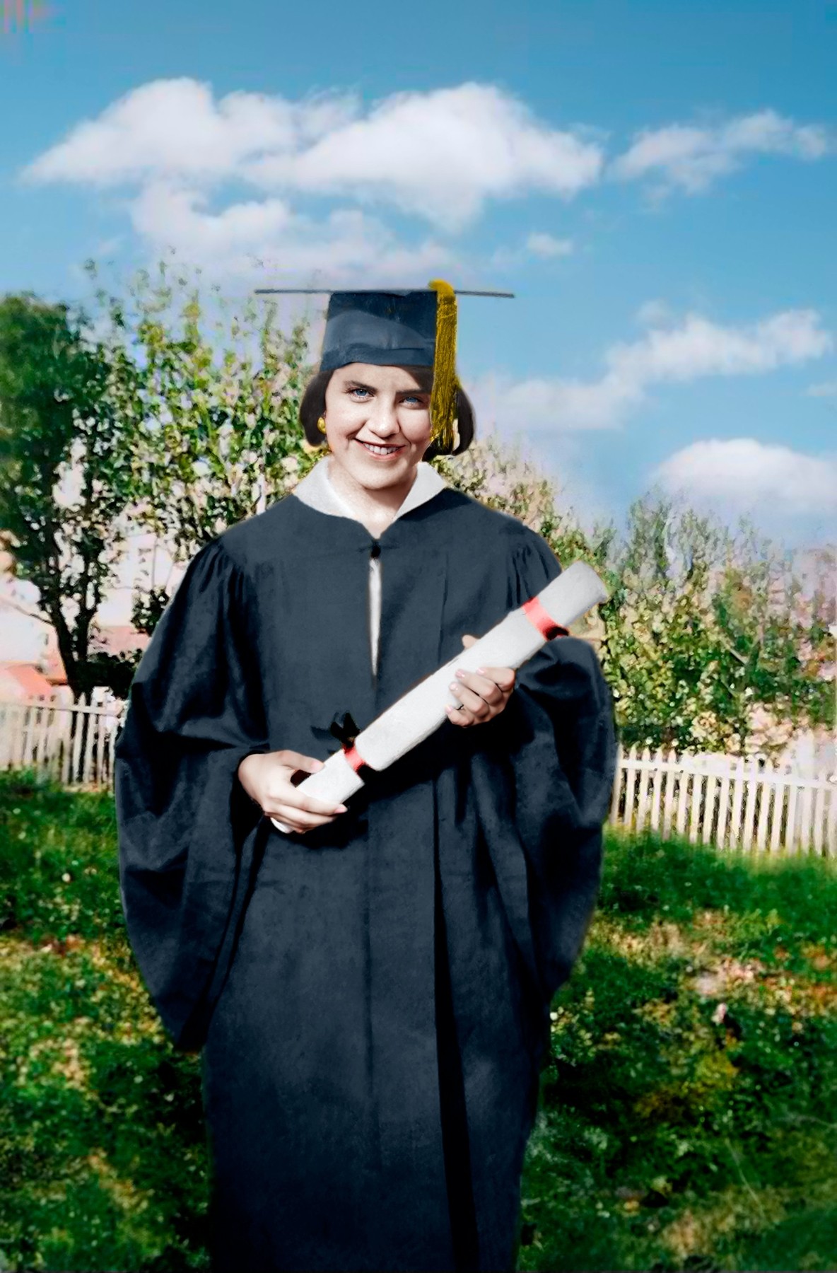 Caden Graduation Portrait — after restoration